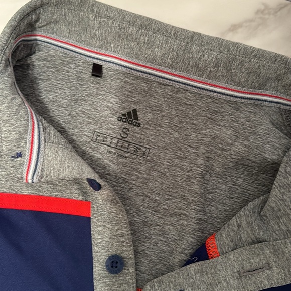 Adidas Team USA golf official polo. Navy grey and red. Size small. - Picture 2 of 2
